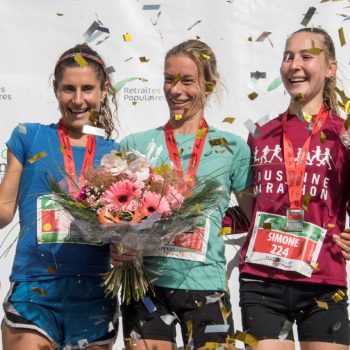 Karin Freitag, Laura Hrebec, Simone Troxler (Photo: Lausanne Marathon)